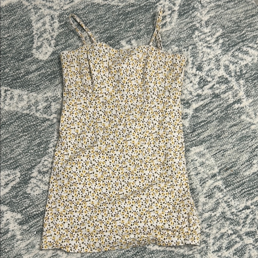 Wild Fable Cream Tan Spaghetti Strap Mini Sundress